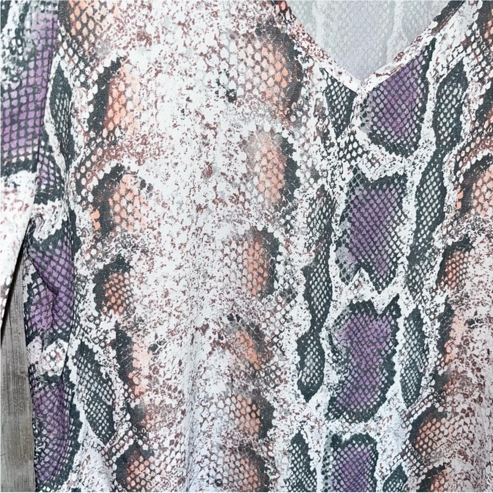 Bibi Snake Skin Combo Blouse - Picture 4 of 5
